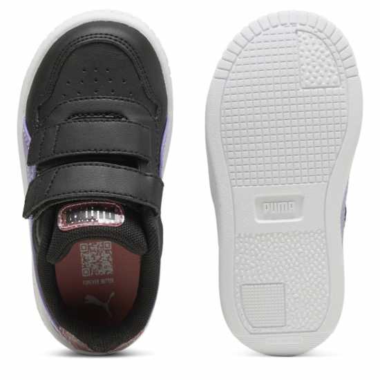 Puma Carina Street V Inf Low-Top Trainers Girls Black/Purple Puma Footwear