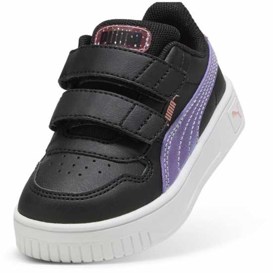 Puma Carina Street V Inf Low-Top Trainers Girls Black/Purple Puma Footwear