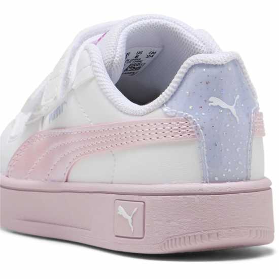 Puma Carina Street V Inf Low-Top Trainers Girls White/Pink Puma Footwear