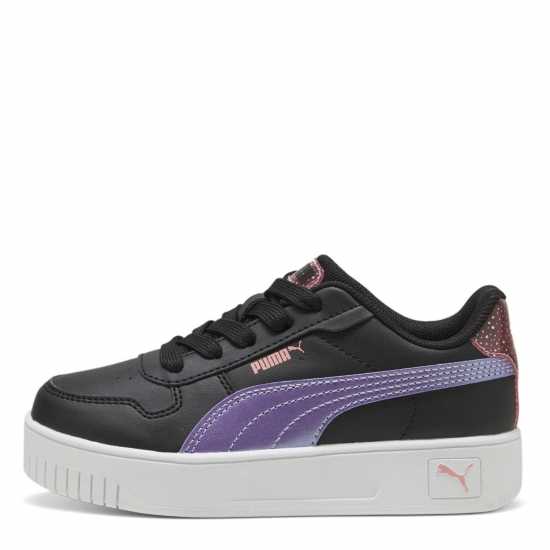 Puma Carina Street Ps Low-Top Trainers Girls Black/Purple Puma Footwear