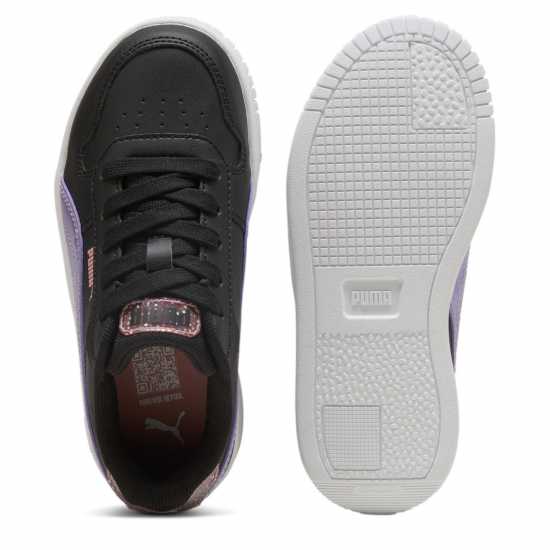 Puma Carina Street Ps Low-Top Trainers Girls Black/Purple Puma Footwear