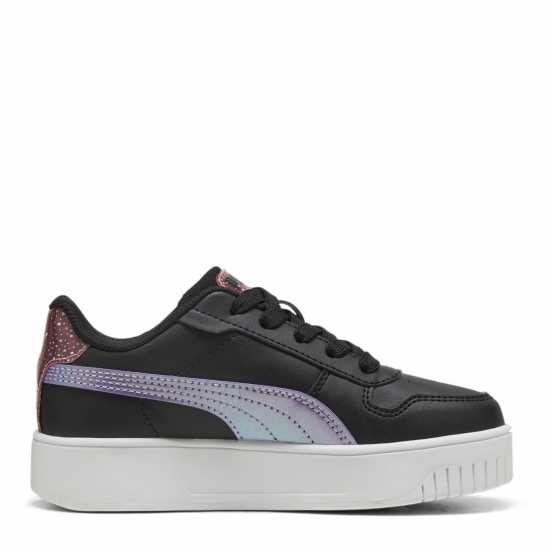 Puma Carina Street Ps Low-Top Trainers Girls Black/Purple Puma Footwear