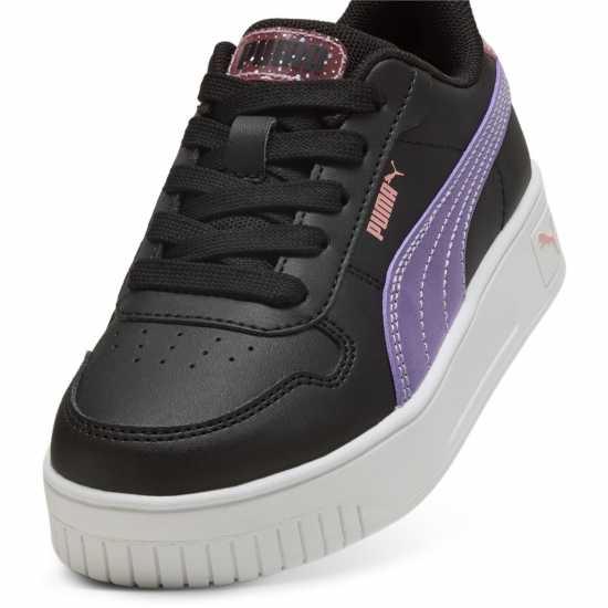 Puma Carina Street Ps Low-Top Trainers Girls Black/Purple Puma Footwear