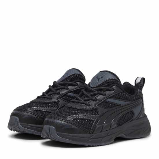 Puma Morphic Base Ac Inf Low-Top Trainers Unisex Kids Черно/Сиво Puma Footwear