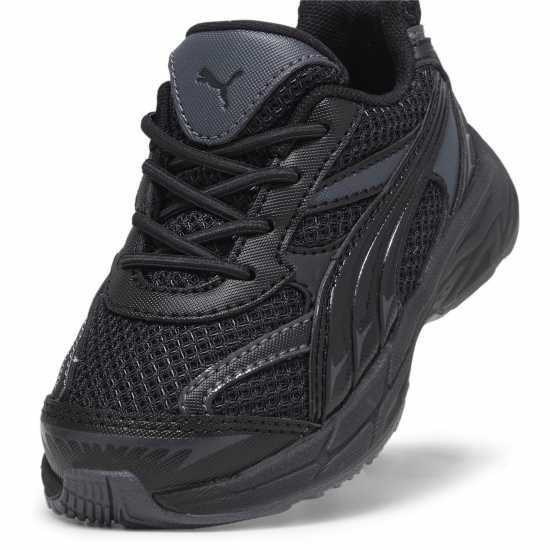 Puma Morphic Base Ac Inf Low-Top Trainers Unisex Kids Черно/Сиво Puma Footwear