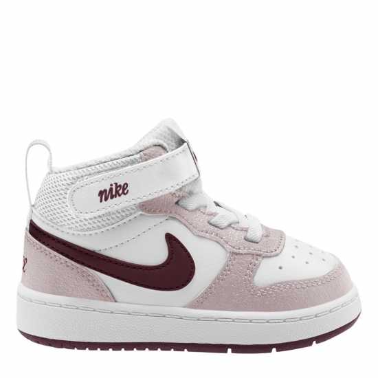 Nike Court Borough Mid 2 Baby/toddler Shoes Бяло/Виолетово Бебешки обувки и маратонки