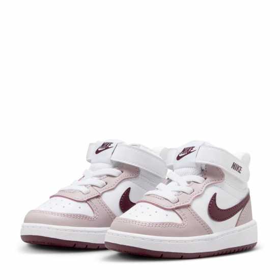 Nike Court Borough Mid 2 Baby/toddler Shoes Бяло/Виолетово Бебешки обувки и маратонки