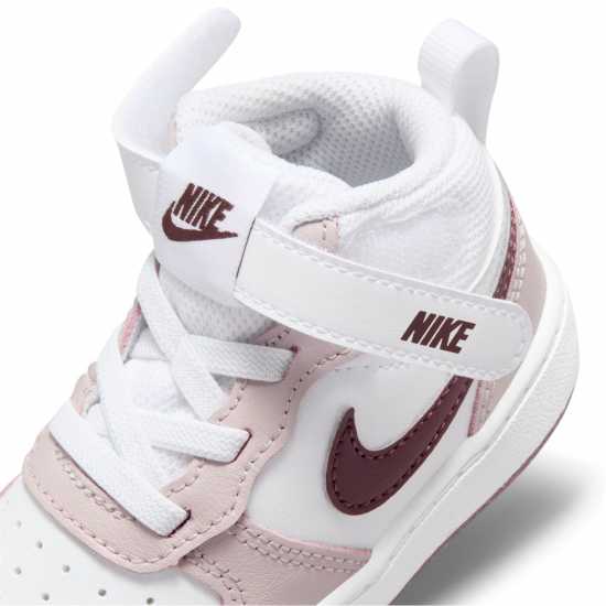 Nike Court Borough Mid 2 Baby/toddler Shoes Бяло/Виолетово Бебешки обувки и маратонки