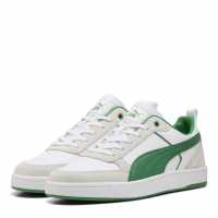 Puma Маратонки Dribble Sd Court Trainers Unisex Kids Бяло/Зелено/Сиво Puma Footwear