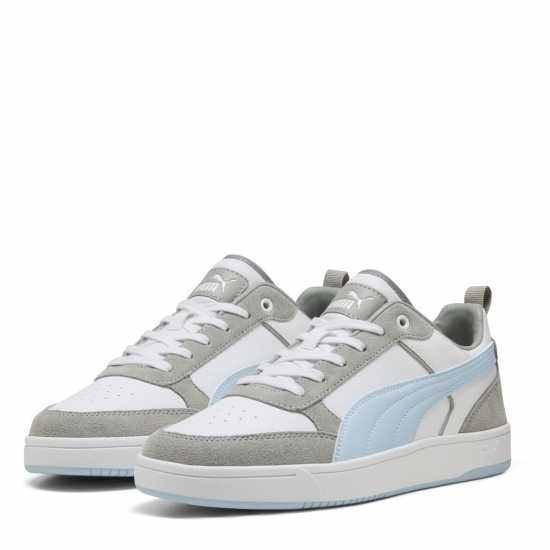 Puma Маратонки Dribble Sd Court Trainers Unisex Kids Бяло/Сребърно Puma Footwear