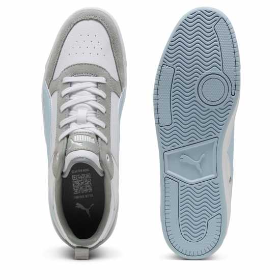 Puma Маратонки Dribble Sd Court Trainers Unisex Kids Бяло/Сребърно Puma Footwear