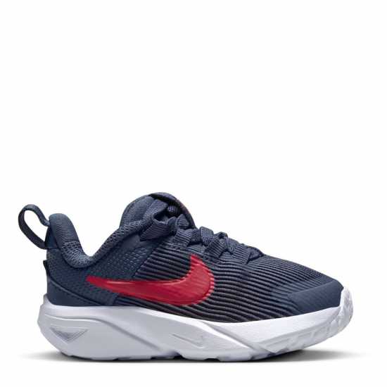 Nike Star Runner 4 Baby/toddler Shoes Морска синьо/червено 