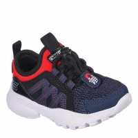 Skechers Razor Flex - Dexler Low-Top Trainers Boys Морска синьо/червено Бебешки обувки и маратонки