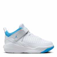 Air Jordan Max Aura 5 Little Kids' Shoes White/Blue Мъжки баскетболни маратонки