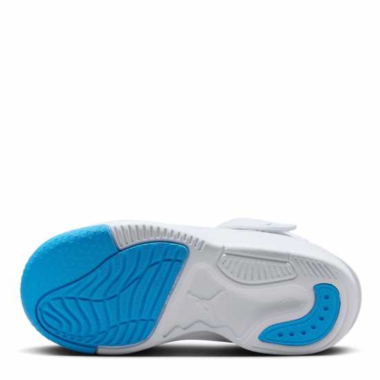 Air Jordan Max Aura 5 Little Kids' Shoes White/Blue Мъжки баскетболни маратонки