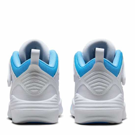 Air Jordan Max Aura 5 Little Kids' Shoes White/Blue Мъжки баскетболни маратонки