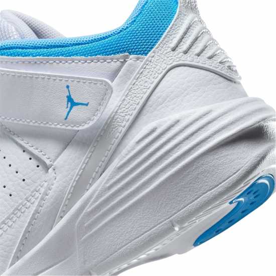 Air Jordan Max Aura 5 Little Kids' Shoes White/Blue Мъжки баскетболни маратонки