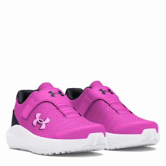 Under Armour Детски Спортни Обувки Surge 4 Ac Running Shoes Infant Girls Ярко магента Бебешки обувки и маратонки