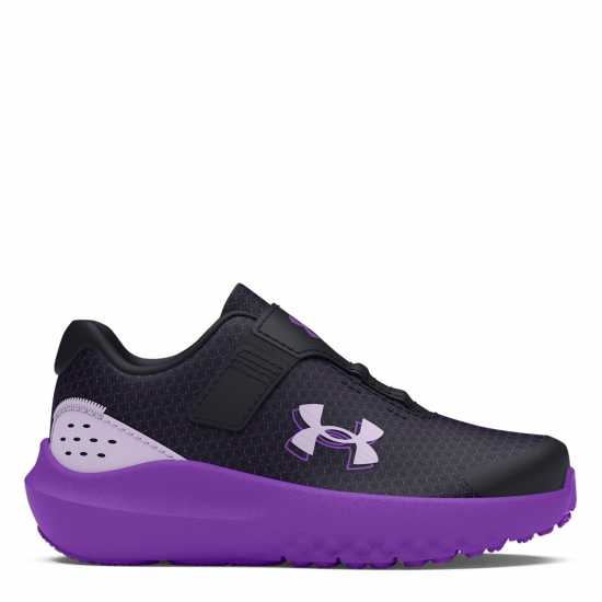 Under Armour Детски Спортни Обувки Surge 4 Ac Running Shoes Infant Girls Черно Бебешки обувки и маратонки