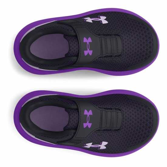 Under Armour Детски Спортни Обувки Surge 4 Ac Running Shoes Infant Girls Черно Бебешки обувки и маратонки