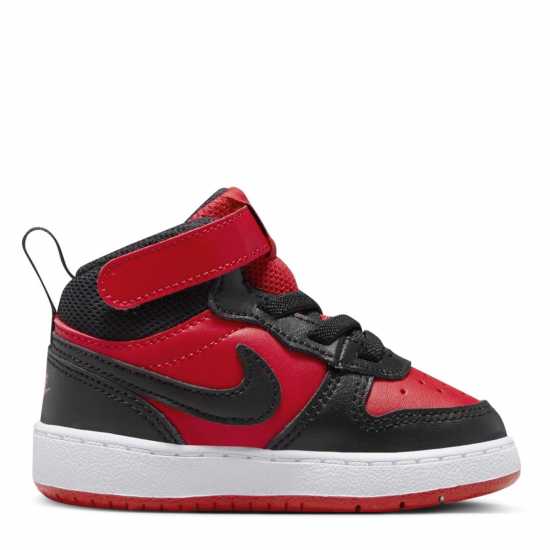 Nike Court Borough Mid 2 Baby/toddler Shoe Червен/Черен Бебешки обувки и маратонки