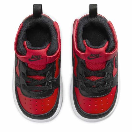 Nike Court Borough Mid 2 Baby/toddler Shoe Червен/Черен Бебешки обувки и маратонки