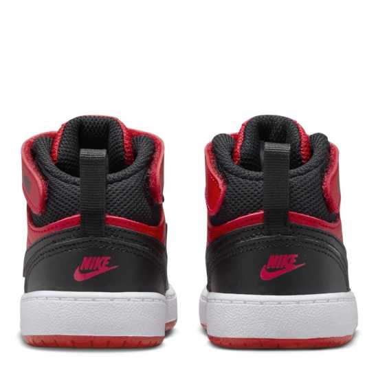 Nike Court Borough Mid 2 Baby/toddler Shoe Червен/Черен Бебешки обувки и маратонки