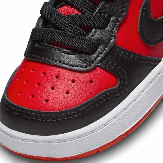 Nike Court Borough Mid 2 Baby/toddler Shoe Червен/Черен Бебешки обувки и маратонки