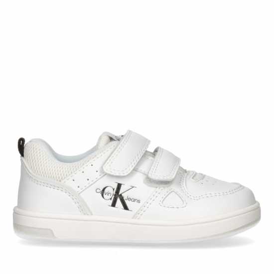 Calvin Klein Jeans Ckj Low Cut Velcro S In42 Бяло Бебешки обувки и маратонки