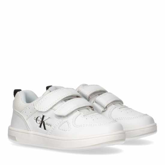 Calvin Klein Jeans Ckj Low Cut Velcro S In42 Бяло Бебешки обувки и маратонки