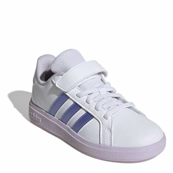 Adidas Маратонки Grand Court Trainers Child Girls Бяло/Синьо Детски маратонки