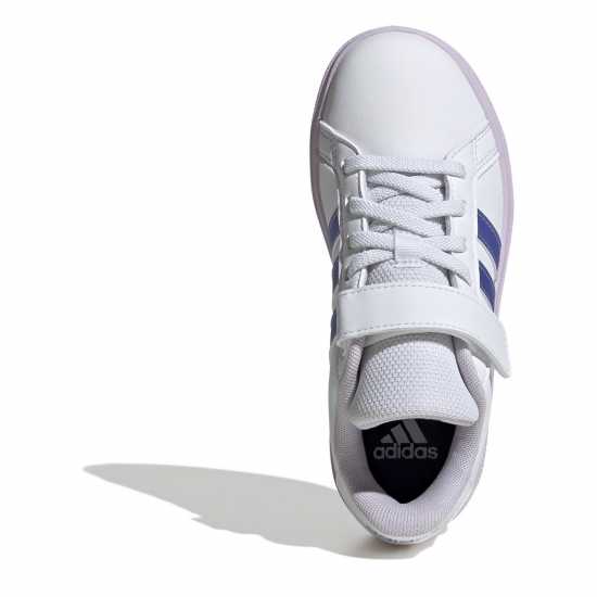 Adidas Маратонки Grand Court Trainers Child Girls Бяло/Синьо Детски маратонки