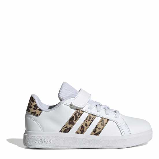 Adidas Маратонки Grand Court Trainers Child Girls White/Animal Детски маратонки