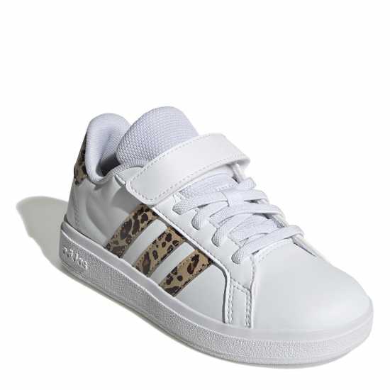 Adidas Маратонки Grand Court Trainers Child Girls White/Animal Детски маратонки