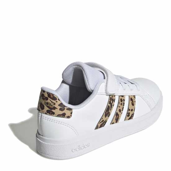 Adidas Маратонки Grand Court Trainers Child Girls White/Animal Детски маратонки