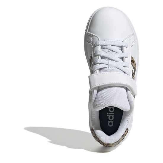 Adidas Маратонки Grand Court Trainers Child Girls White/Animal Детски маратонки