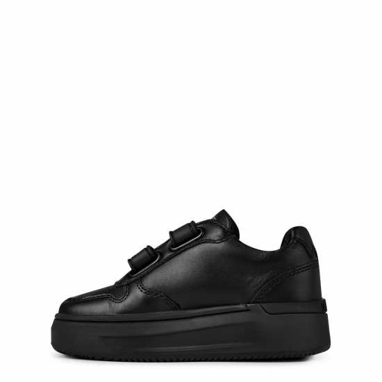 Mallet Hoxton Strap Trainers Infants Black Бебешки обувки и маратонки