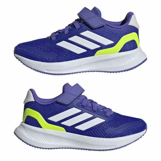 Adidas Детски Маратонки Runfalcon 5 El Childrens Trainers Ясно синьо Детски маратонки