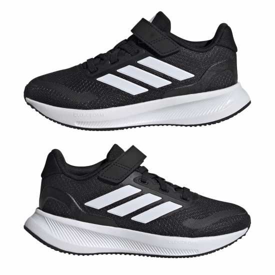 Adidas Детски Маратонки Runfalcon 5 El Childrens Trainers Черно/Бяло Детски маратонки