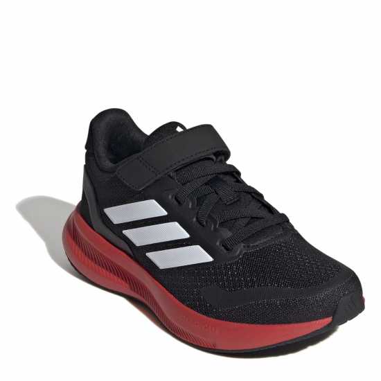 Adidas Детски Маратонки Runfalcon 5 El Childrens Trainers Черно/Червено Детски маратонки