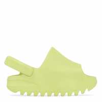 Yeezy Back Strap Sliders Babies Glow Green Kids