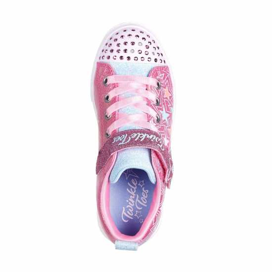 Skechers Metallic Stars Top Strap & Gore Sne Low-Top Trainers Girls  Детски маратонки