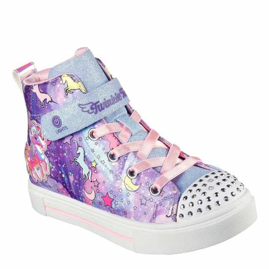 Skechers Tinsel Unicorn Gore & Strap Sneaker High-Top Trainers Girls  Детски маратонки