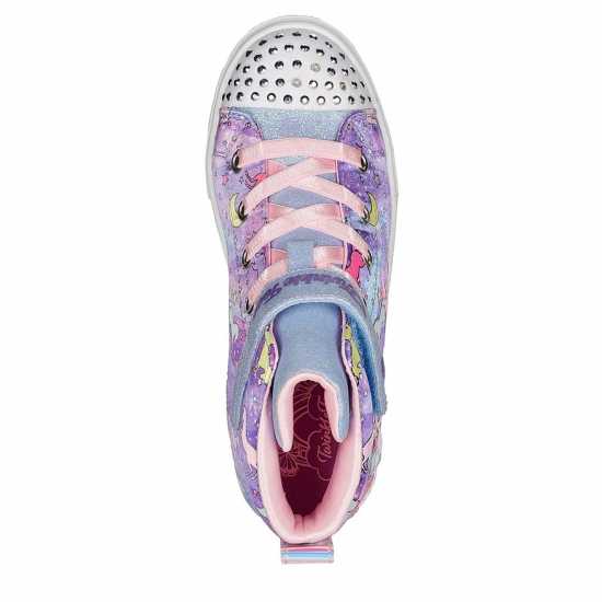 Skechers Tinsel Unicorn Gore & Strap Sneaker High-Top Trainers Girls  Детски маратонки