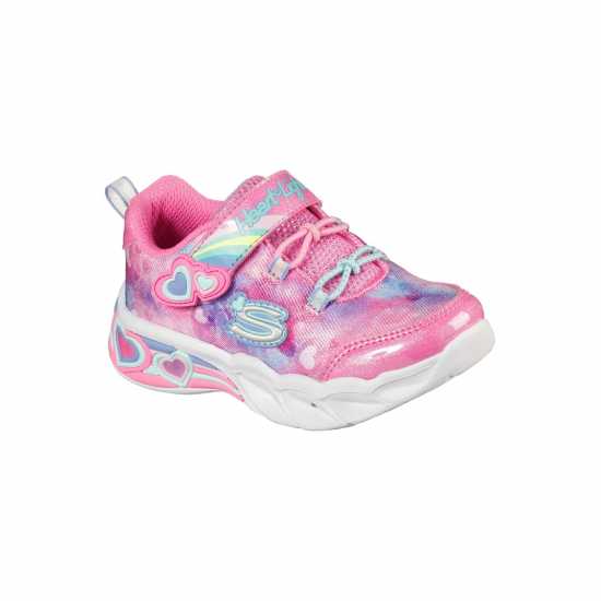 Skechers Lighted Sparkle Mesh W Bow Bungee & Low-Top Trainers Unisex Kids  Детски маратонки