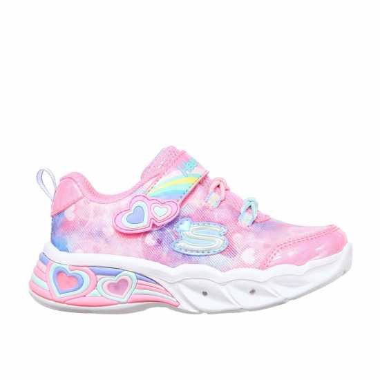 Skechers Lighted Sparkle Mesh W Bow Bungee & Low-Top Trainers Unisex Kids  Детски маратонки