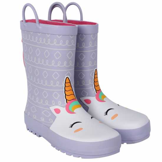 Gelert Kids Print Wellingtons Unicorn Детски гумени ботуши