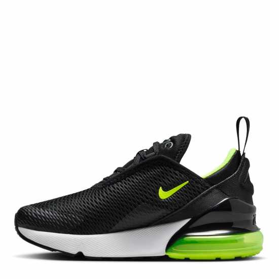 Nike Детски Маратонки Air Max 270 Childrens Trainers Черно/Волт 