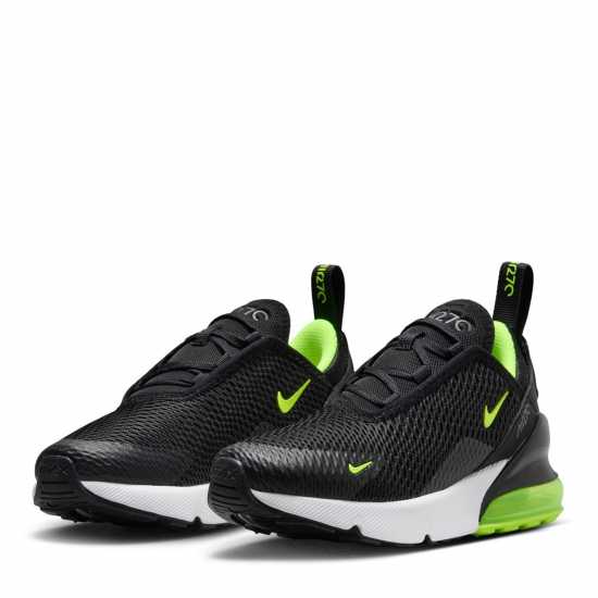 Nike Детски Маратонки Air Max 270 Childrens Trainers Черно/Волт 