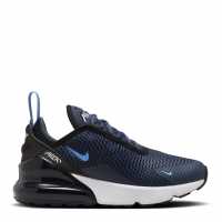 Nike Детски Маратонки Air Max 270 Childrens Trainers Черно/Кралско Детски маратонки